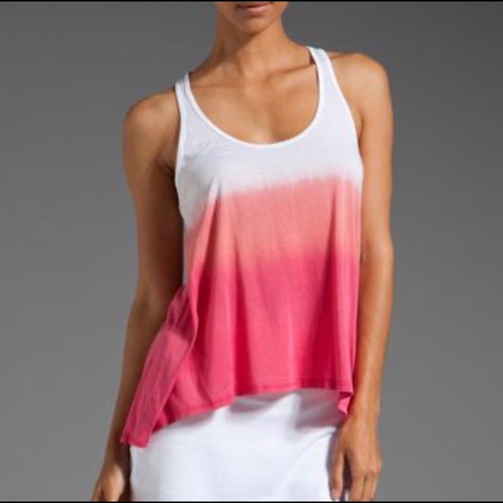 SOLOW Dip Dye Hi-Low Tank Top, Size S